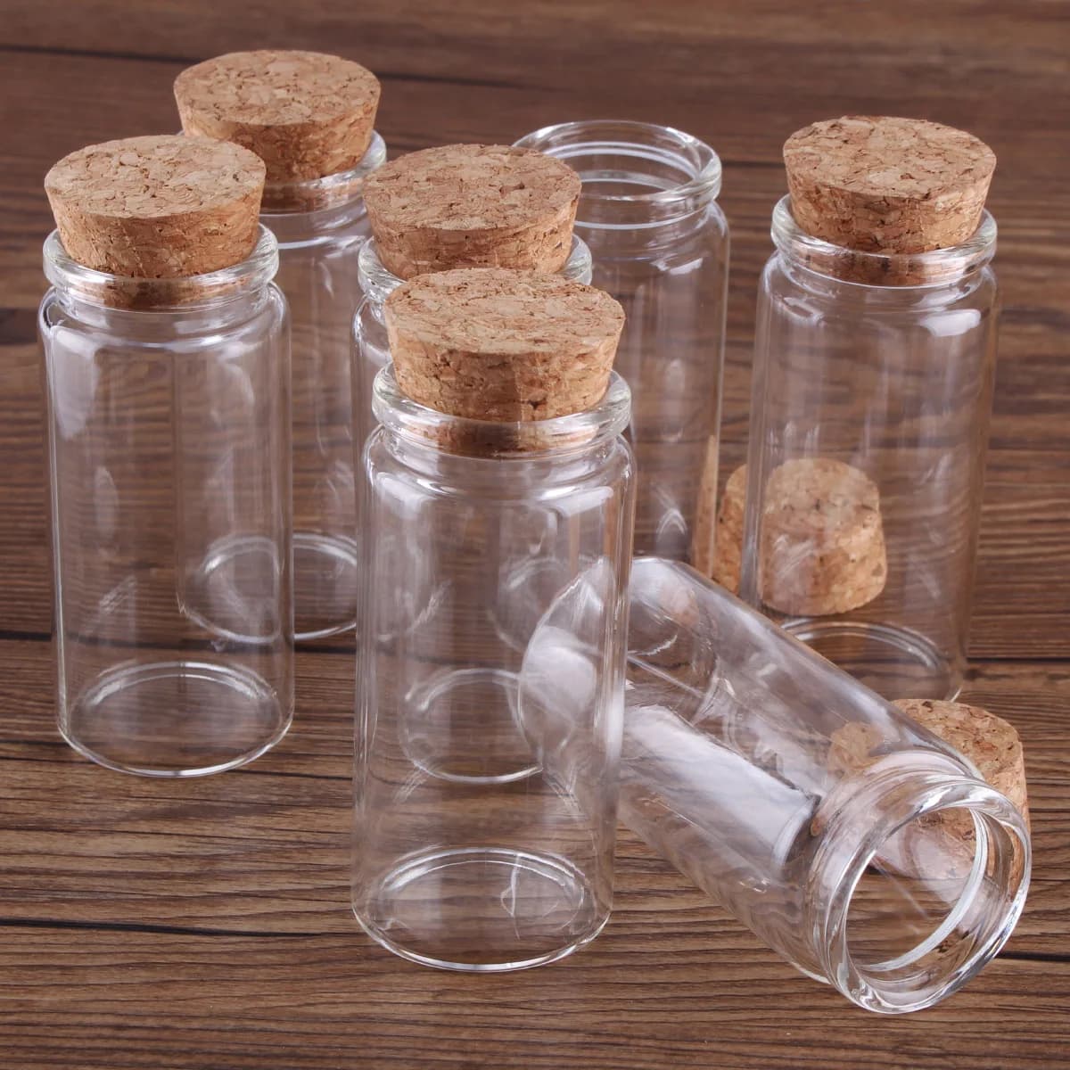 12/24 pièces 20ml 30ml 40ml 50ml 60ml 70ml 90ml 120ml 150ml bouteilles en verre avec liège épices bo