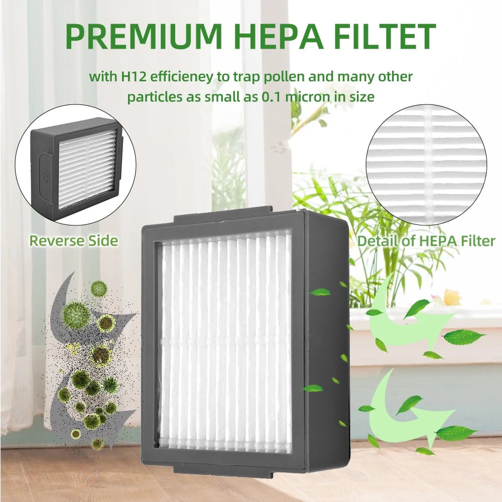 Adapté pour iRobot Roomba i3, i3+, i4, i6, i6+, i7, i7+, i8, i8+, E5, E6, E7, brosse latérale princi