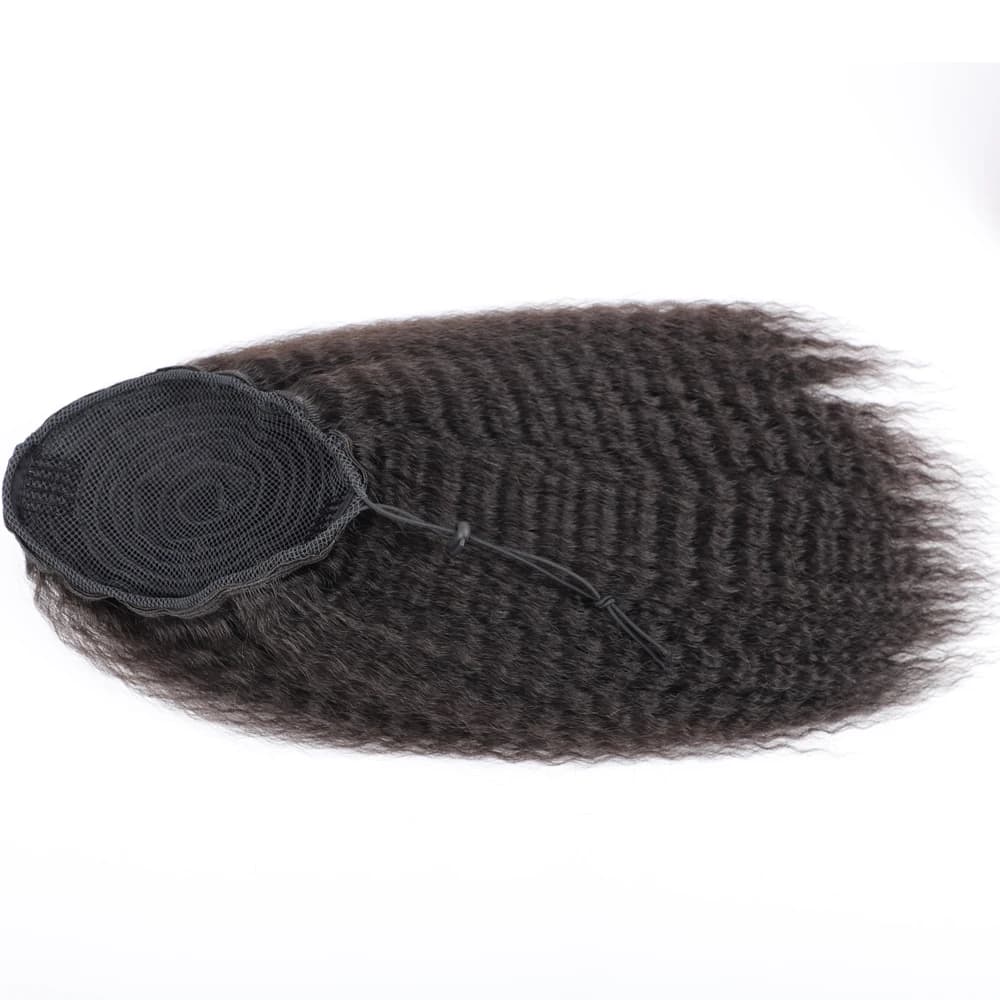 Faux cordon synthétique queue de cheval Extension de cheveux élastique pour les femmes crépus bouclé