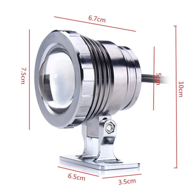 Projecteur LED RGB étanche, 10W 15W, pour fontaine, piscine, aquarium, 85-265V, prise EU/US, lampe d