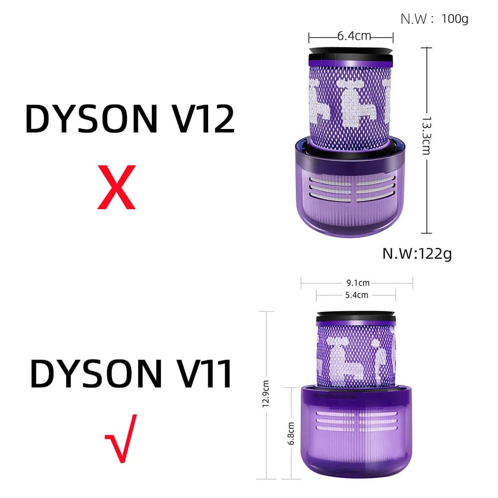 Compatible avec Dyson V11 Torque/ Drive V11 Animal/ V15 Detect /V11 Complete Pro/ V11 Fluffy V/ V11 