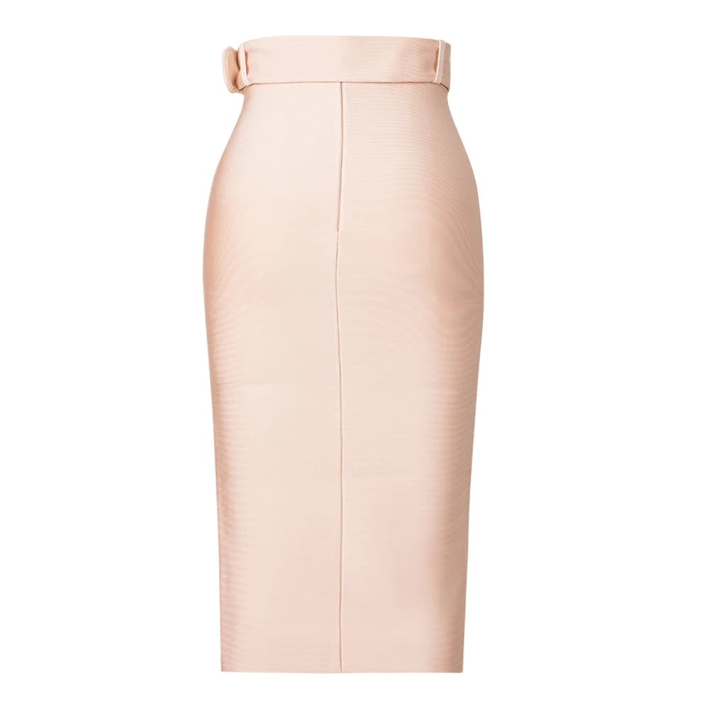 Jupe moulante taille haute pour femmes, Sexy, longueur aux genoux, crayon Midi, bureau, fête, Club, 