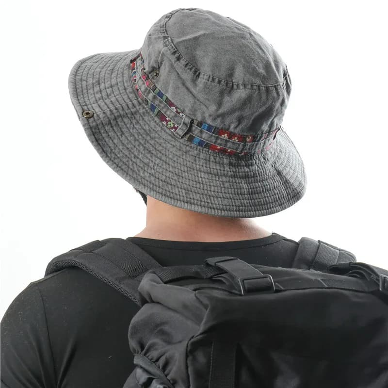 Chapeau d'été en coton pour hommes, protection UV, casquettes de soleil polyvalentes, plein air, esc