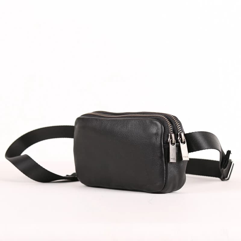 Sac de ceinture en cuir véritable pour hommes, nouveaux sacs de poitrine, petit messager fait à la m