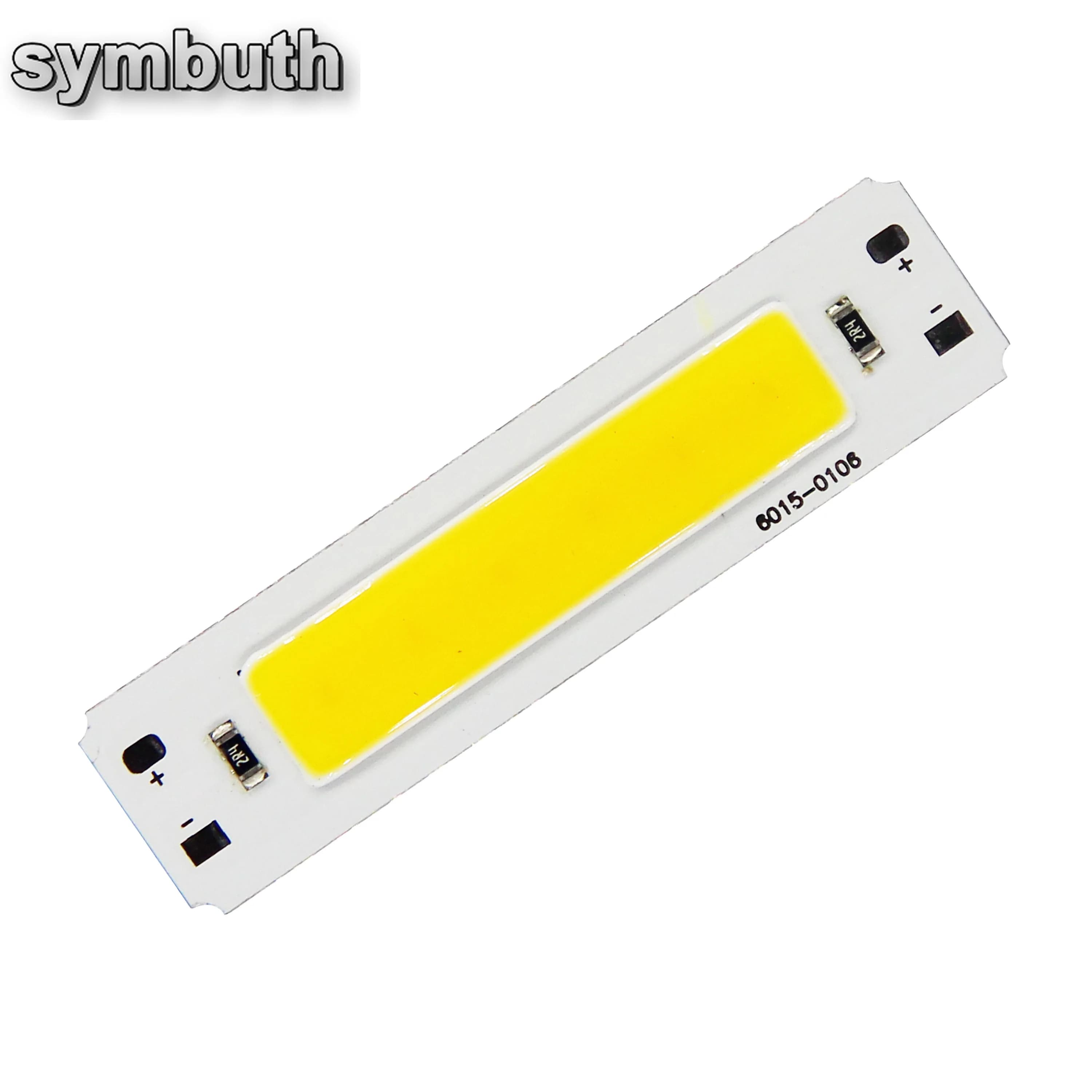 Ampoule Led Cob d'entrée 5V Source de bande lumineuse pour bricolage USB Led éclairage 2W 60x15mm 6c