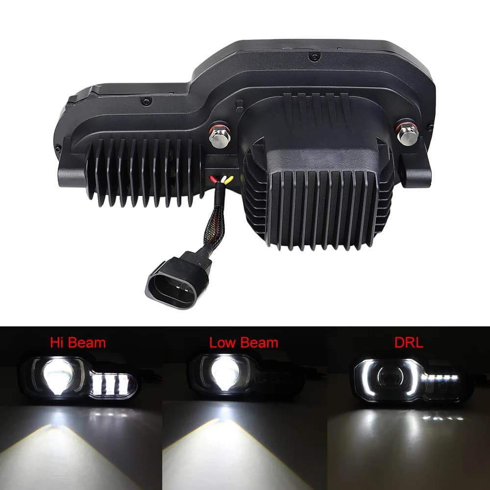 Phare LED pour BMW F650GS/F700GS/F800GS F800ADV F800R faisceau haut/bas avec Kit d'assemblage DRL lu
