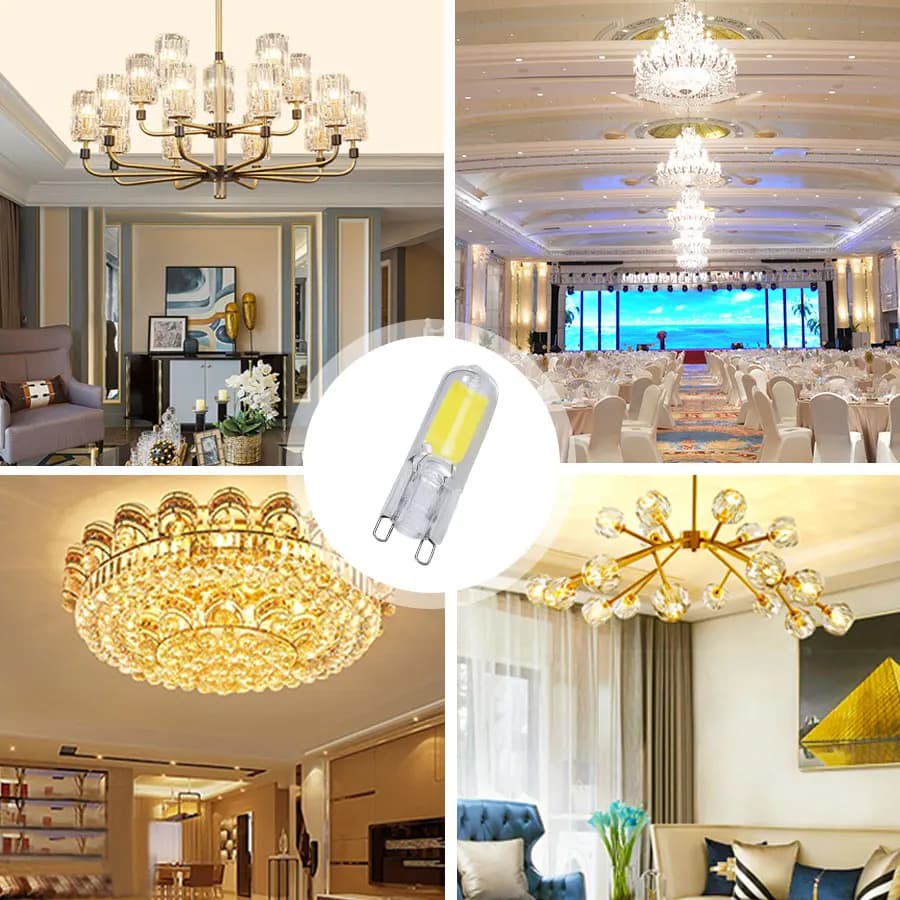 5 pièces G9 ampoule LED 220V 5W 7W 10W sans scintillement COB lampe à LED verre blanc froid/blanc ch
