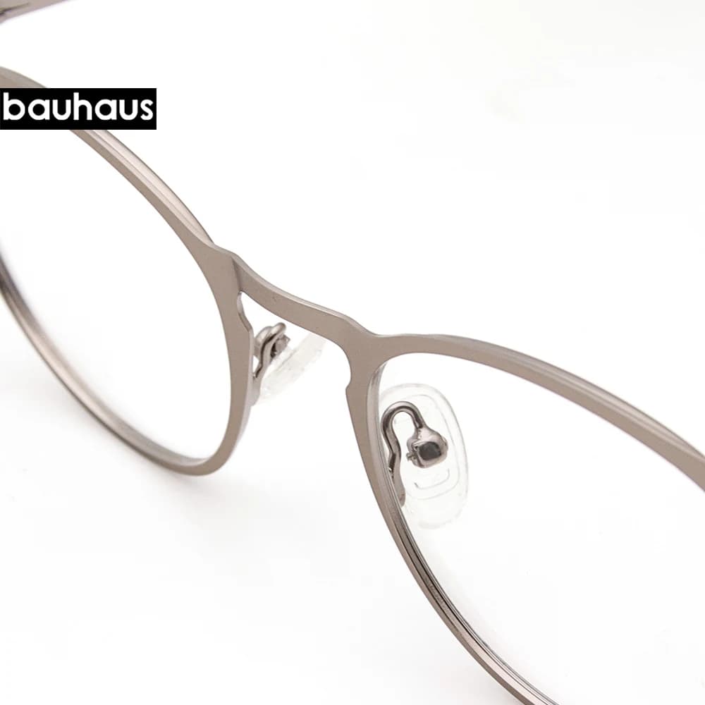 X106 bauhaus lunettes à monture magnétique en métal pour homme ou femme