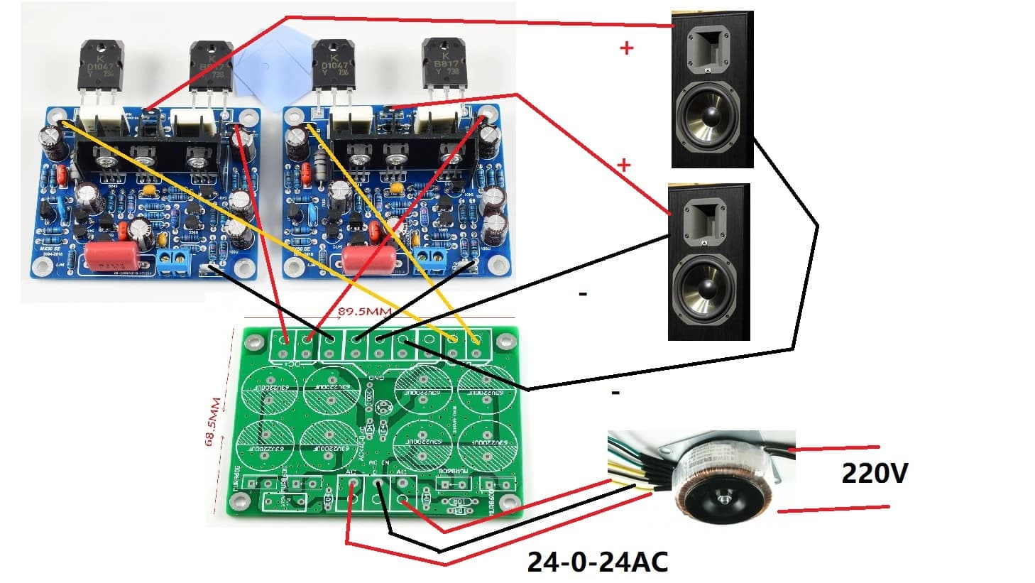 Carte amplificateur de puissance audio double canal MX50 SE 100W × 2, 2 pièces, amplificateur stéréo