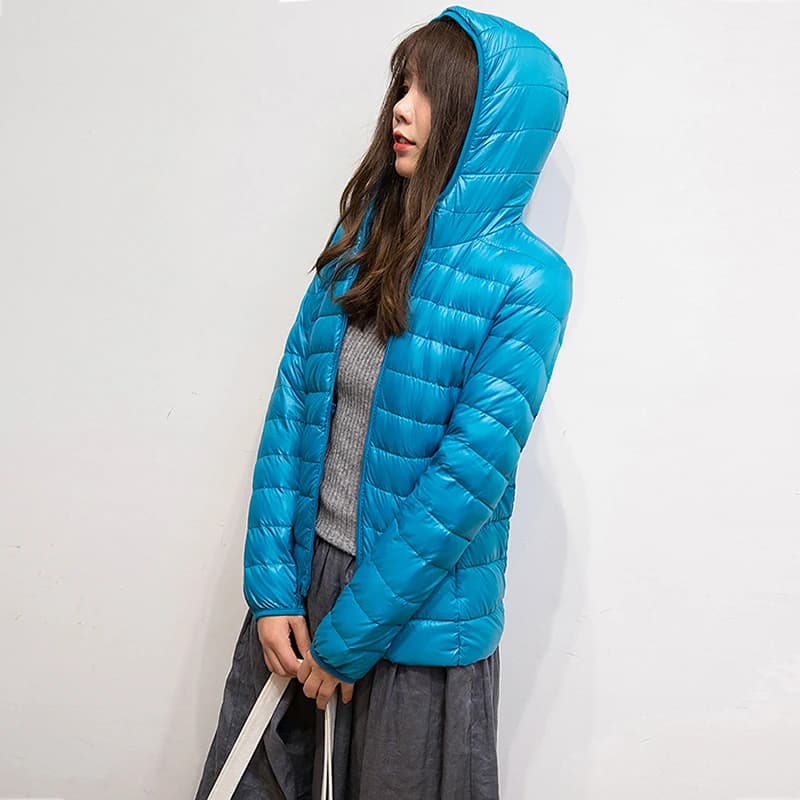 Doudoune Ultralégère 2025 en Duvet de Canard pour Femme, Manteau d'Automne et d'Hiver, Nouvelle Coll