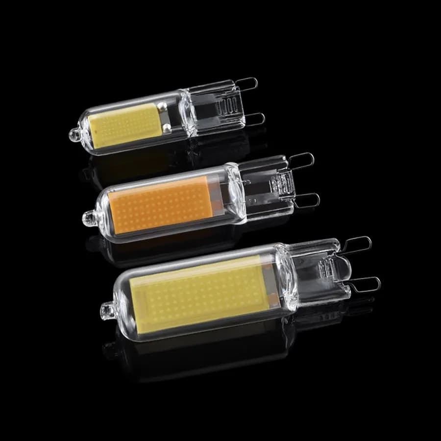 5 pièces G9 ampoule LED 220V 5W 7W 10W sans scintillement COB lampe à LED verre blanc froid/blanc ch