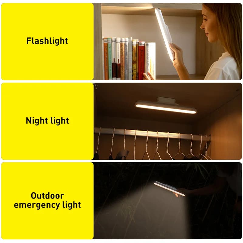 Bas192.- Lampe de bureau LED magnétique, lampe de table aste, gradation continue, armoire, veilleuse