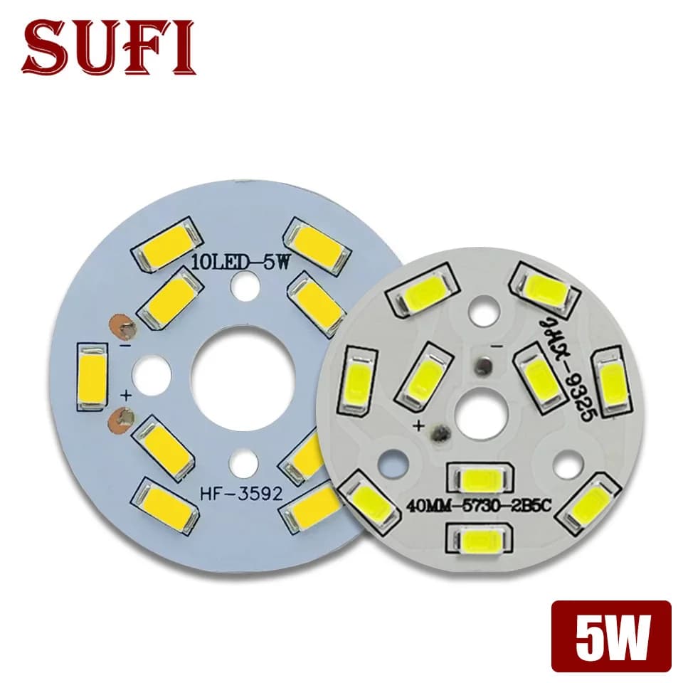 Panneau lumineux LED PCB avec puces SMD5730, plaque de lampe en aluminium pour bricolage, ampoule de