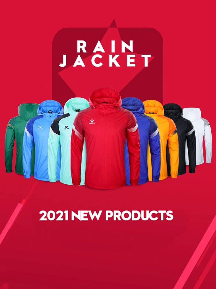 KELME hommes coupe-vent veste de course football enfant à capuche coupe-vent manteau Couple formatio