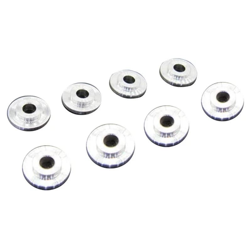 Vis à tête plate et ronde pour parapluie fraisé, 8 pièces, rondelle à rainure conique Concave pour p