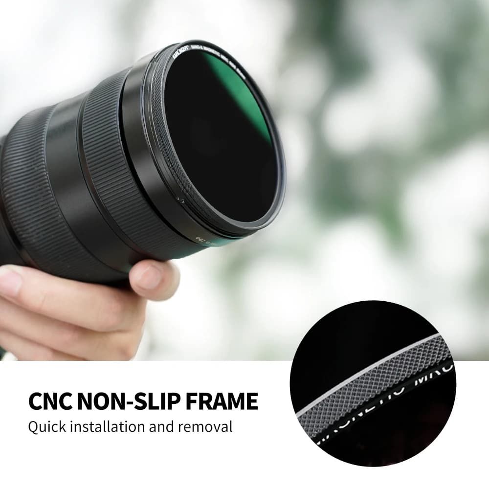 Filtre d'objectif d'appareil photo K&F CONCEPT magnétique HD ND64 Nano-x avec revêtements multicouch
