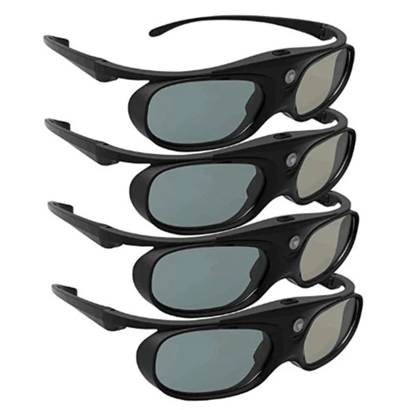 RISE-Lunettes 3D à obturateur actif pour budgétaire DLP Link, compatible 96-144HZ avec Optama, Acer,