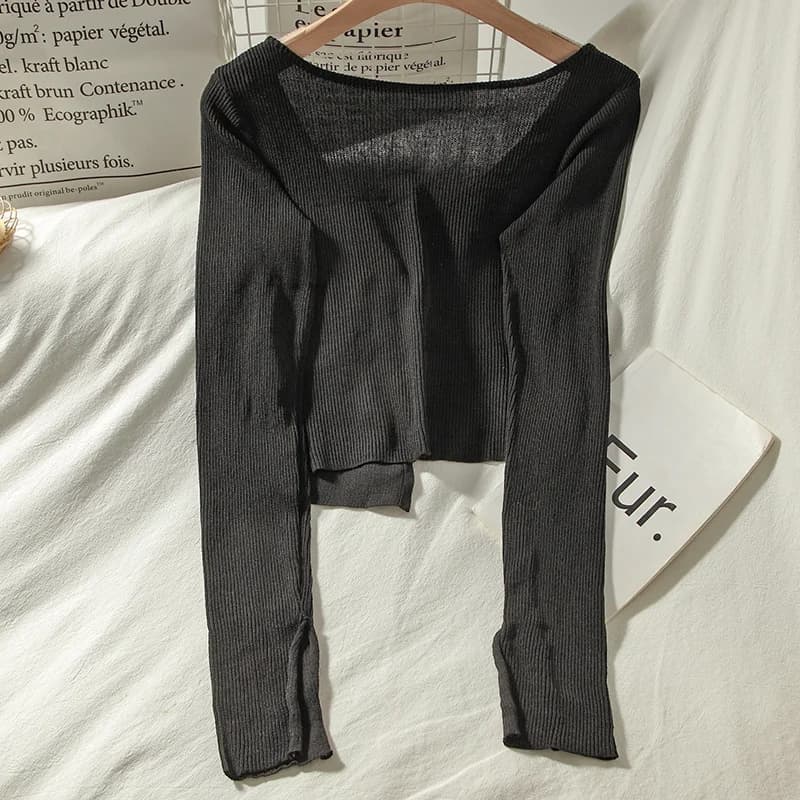 Cardigan à lacets tout assressentipour femme, blanc, simple, haut mignon, élégant, résistant au sole