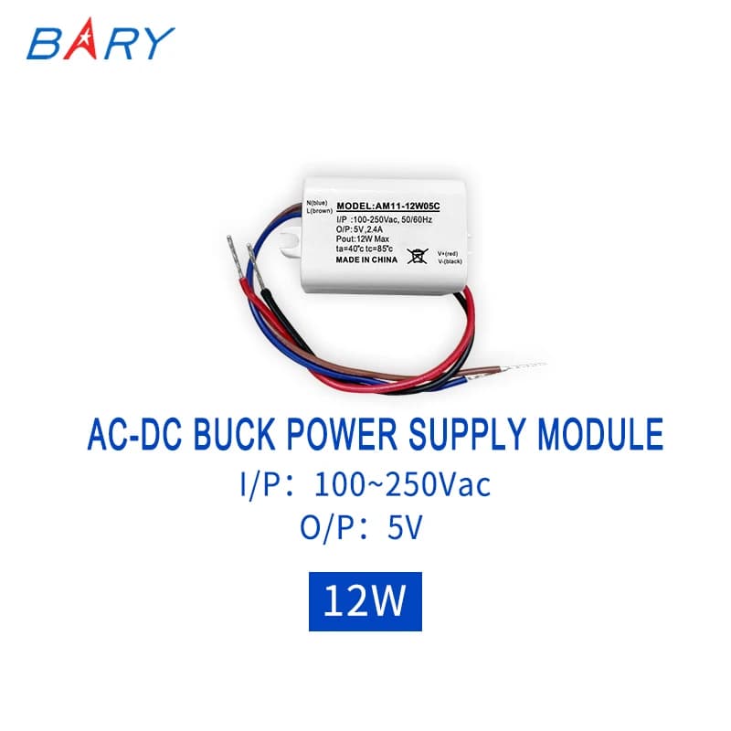 AM11-12W05C AC - Module d'alimentation à tension CC |   220 V transforme 5 V2. 4 A | |   220 V Tour 