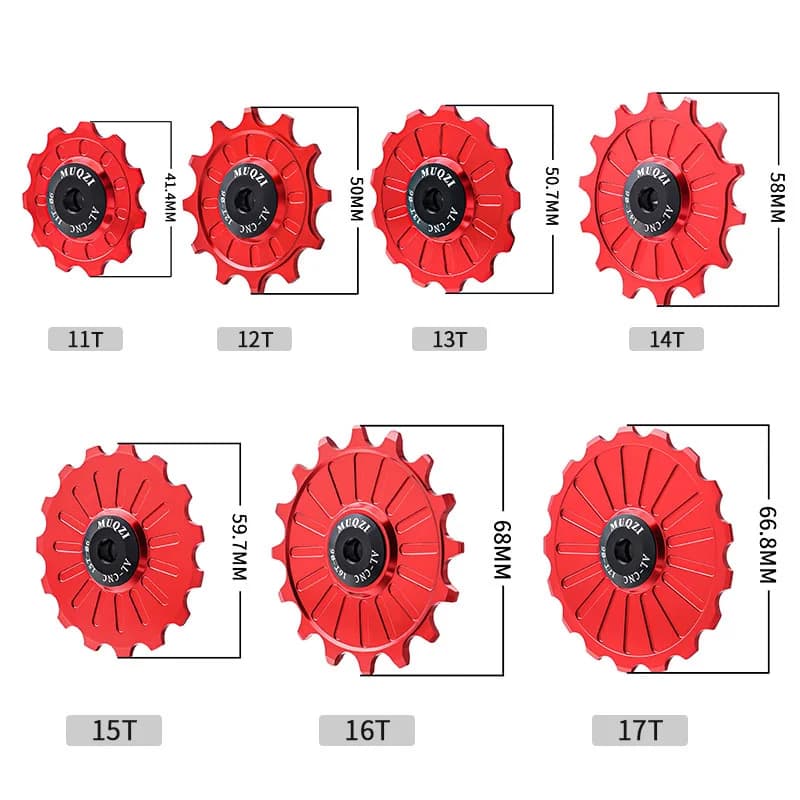 MUQZI roulement en céramique roue Jockey 11T 12T 13T 14T 15T 16T 17T vtt vélo de route dérailleur ar
