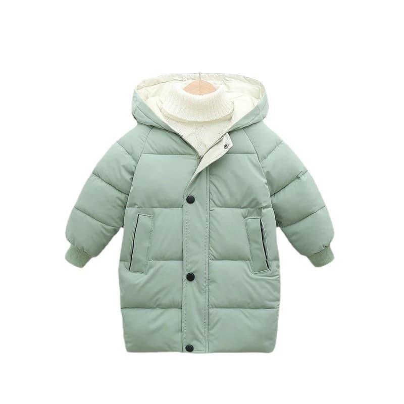 Enfants vers le bas longs vêtements d'extérieur hiver automne adolescent coton vêtements garçons fil