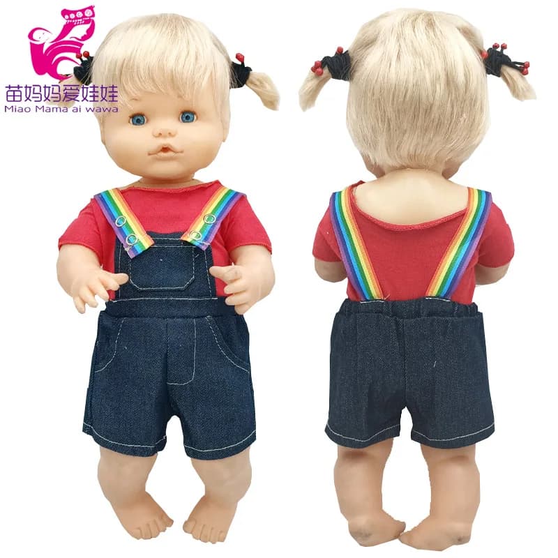 Vêtements roses pour poupée bébé de 35 Cm, pantalons adaptés à la poupée Nenuco Ropa Y Su Hermanita 