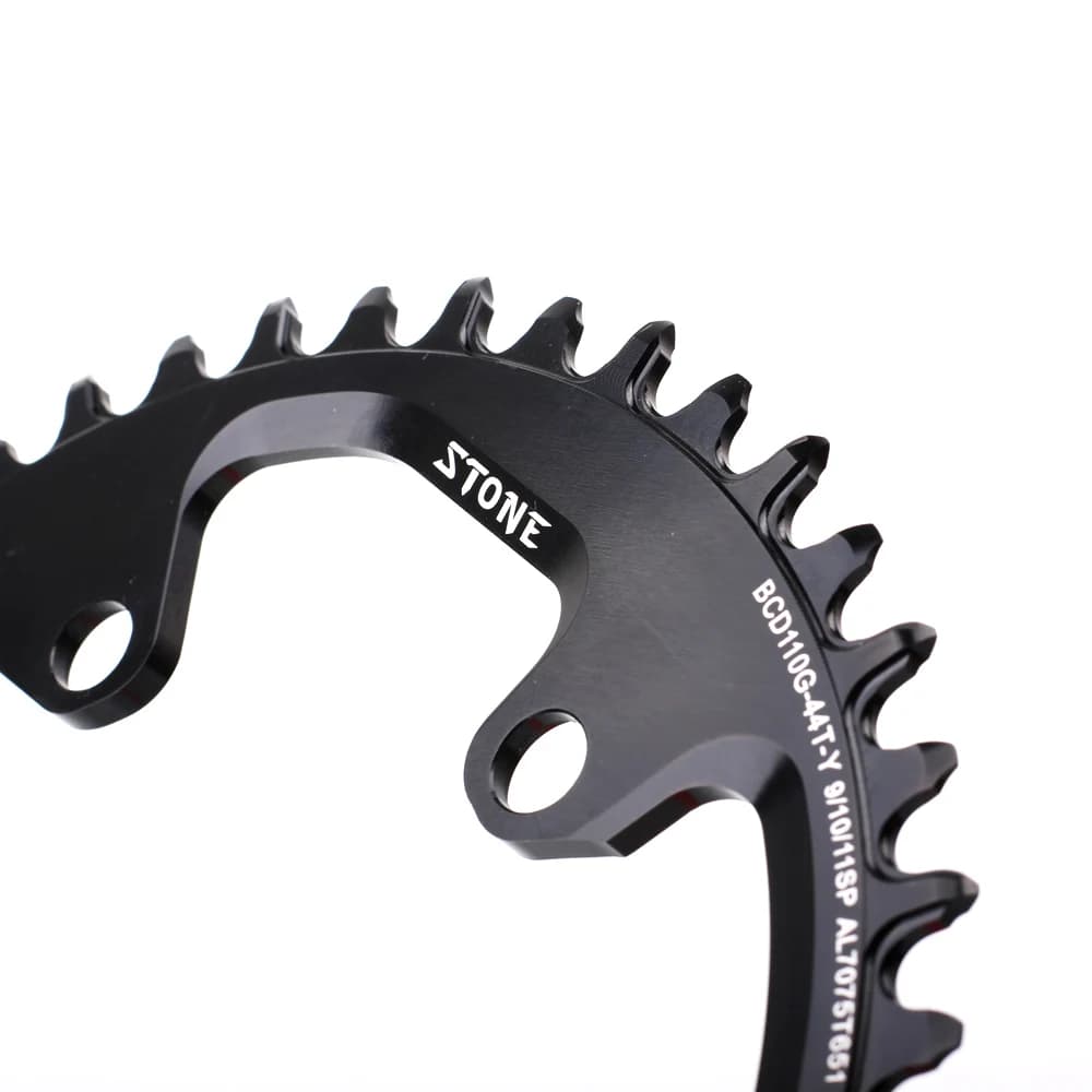 Plateau de vélo simple circulaire en pierre CNC, 34-60T, BCD110, gravier JOWheel pour GRX jasbardage