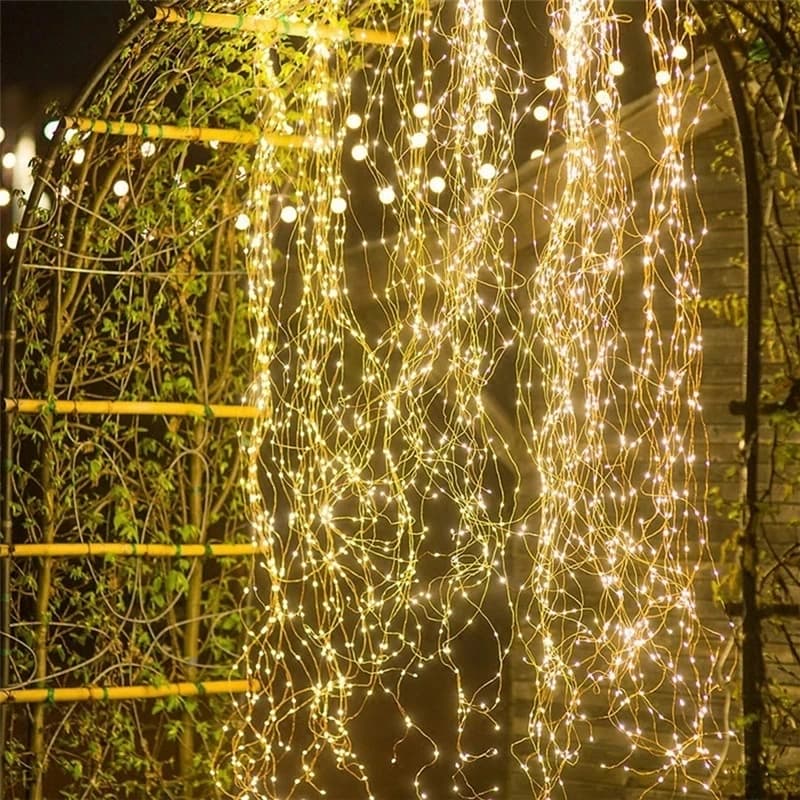 Guirlande lumineuse solaire à LED pour décoration extérieure, lampes solaires pour jardin et éclaira