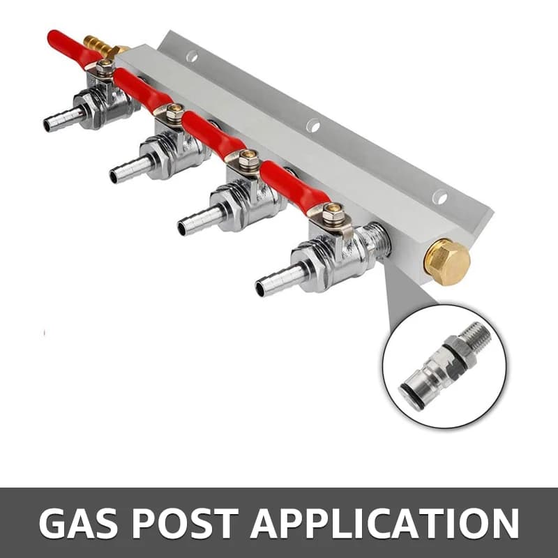 Poteau de verrouillage à bille pour brassage à domicile, adaptateur de fût corny gaz/liquide 19/32 p
