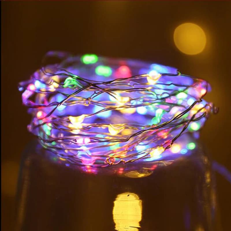 Guirlande lumineuse de décoration de noël alimentée par batterie, 3 modes de vacances, lumière féeri