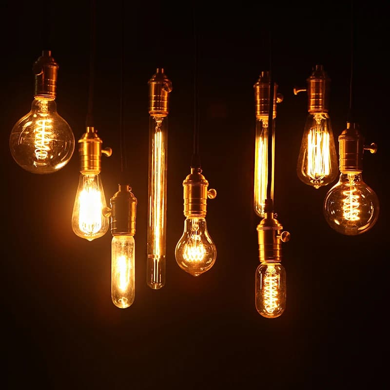 Ampoule rétro Edison à intensité variable E27 40W 110V 220V Ampoule rétro lampe incandescente Filame