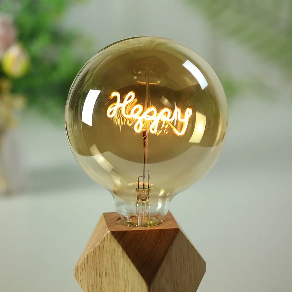 TIANFAN ampoule Led ampoule Vintage grand Globe Alphabet Filament 4W Dimmable 110V 220V ampoule Edis