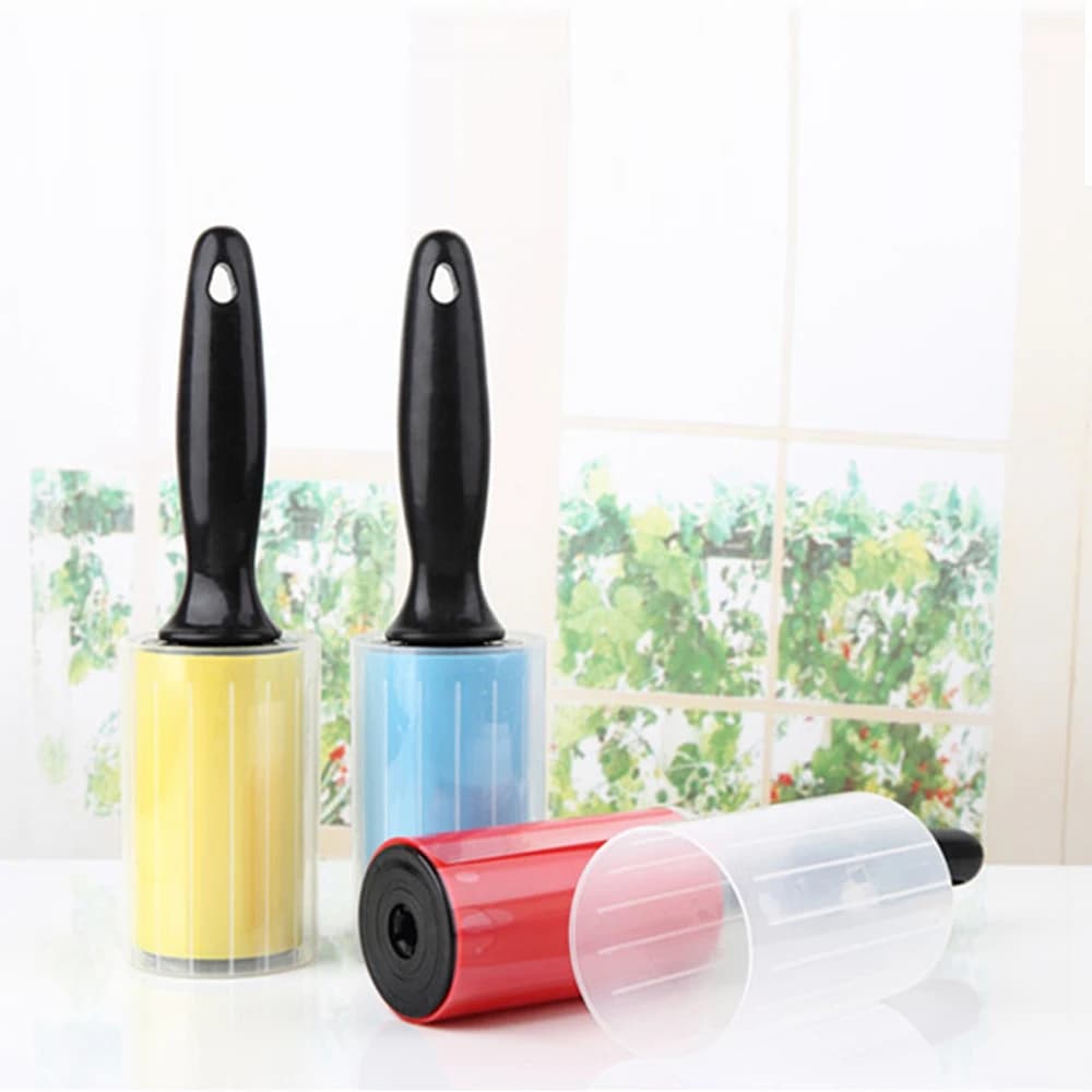 Rouleau collant réutilisable pour livres, vêtements, chat, chien, brosse propre, silicone lavable, d