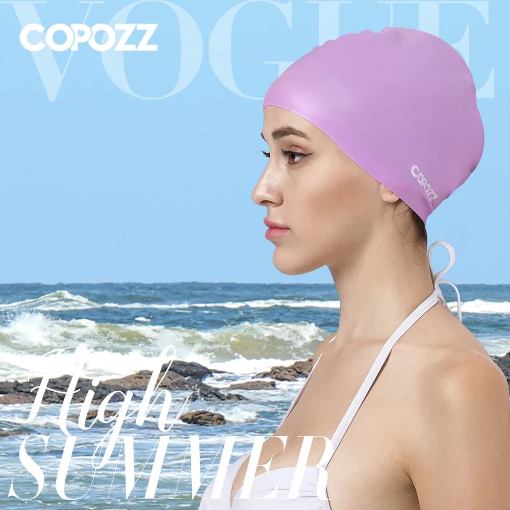 Copozz hommes élastique chapeau de natation grande taille vêtements de natation professionnel adulte