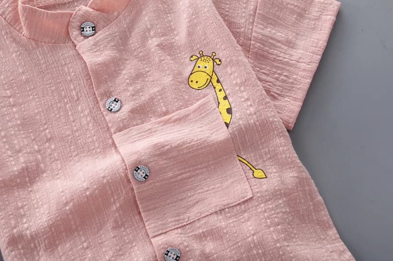 Nouvel été offre spéciale enfant en bas âge enfants bébé garçons chemise dessin animé hauts Denim Sh