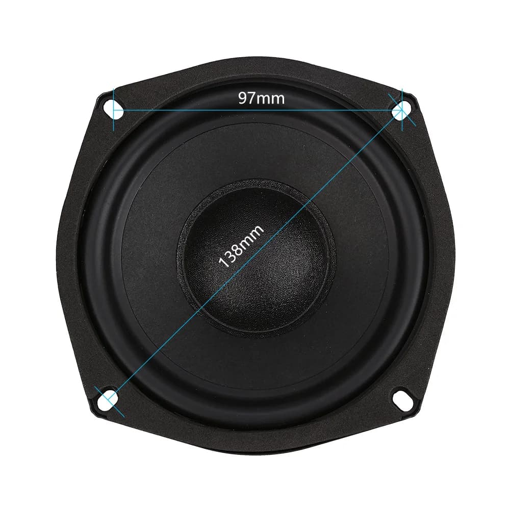 AIYIMA 1PC Haut-parleur Subwoofer 5,25 pouces, Driver Sonore 4/8 Ohm 120W, Colonne de Son, Home Ciné