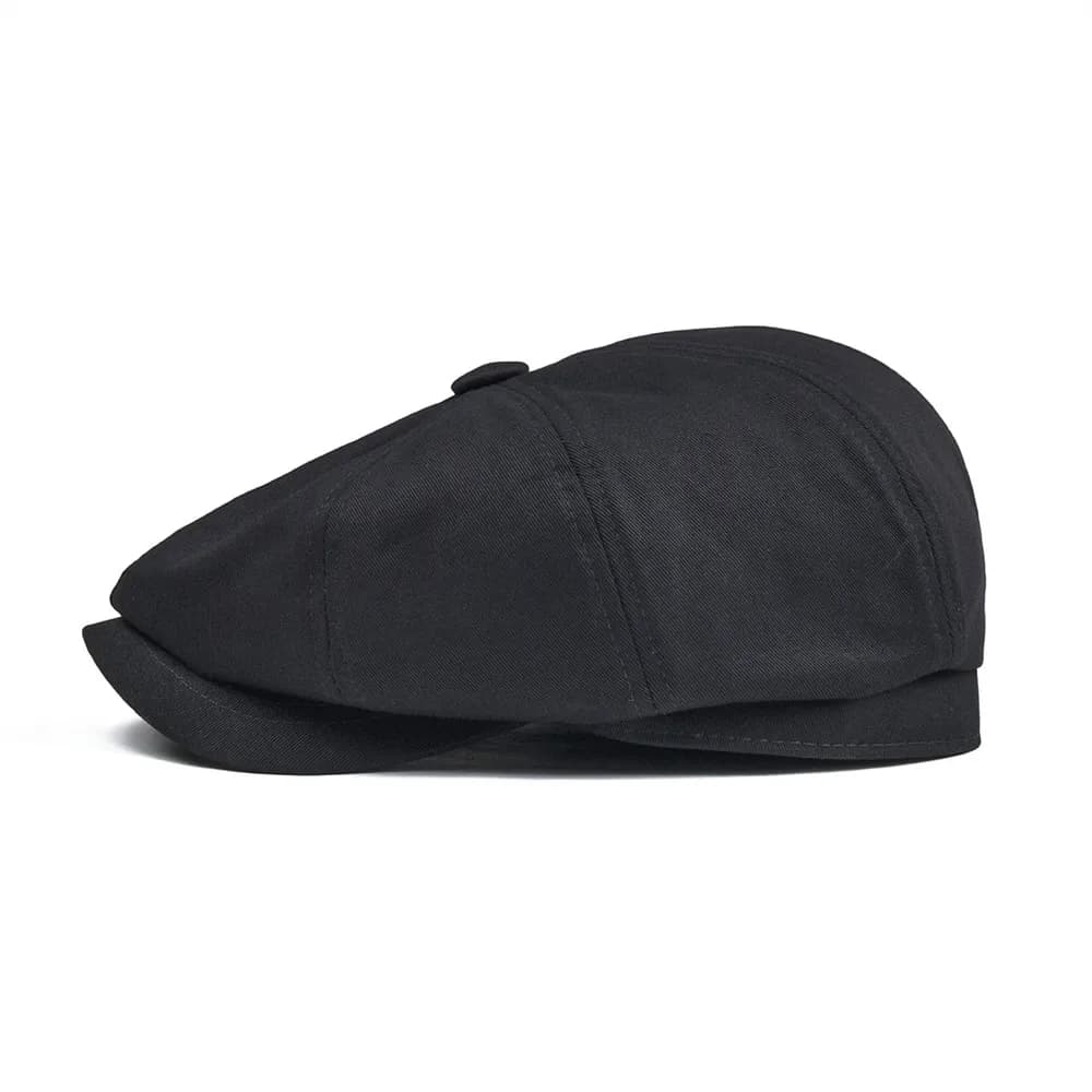 Casquette Gavroche BOTVELA en Coton Sergé pour Homme, Chapeau à Huit Panneaux pour Femme, Casquettes