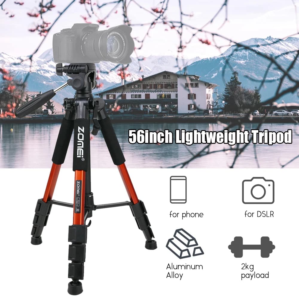 ZOMEI-Trépied de voyage portable professionnel Q111, trépied d'appareil photo en alliage d'aluminium