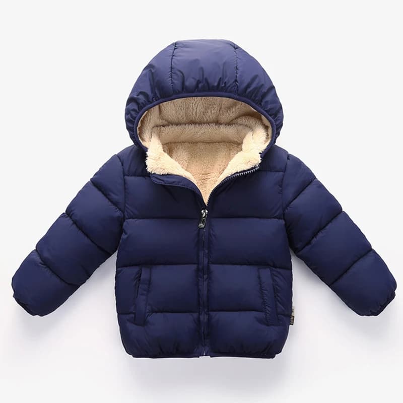 Manteaux pour enfants Manteaux épais d'hiver pour garçons Vêtements d'extérieur épais en peluche pou