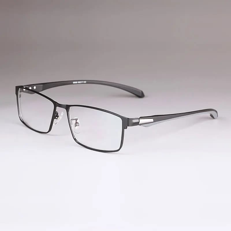 Monture de lunettes en alliage pour hommes, branches flexibles, jambes, matériau en alliage de galva