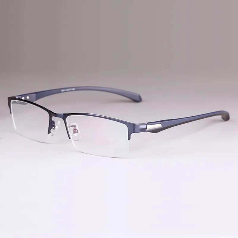 Monture de lunettes en alliage pour hommes, branches flexibles, jambes, matériau en alliage de galva