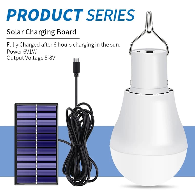 CanLing LED lampe solaire 15 W 250LM USB 5 V lumière solaire Portable extérieur camping tente ampoul