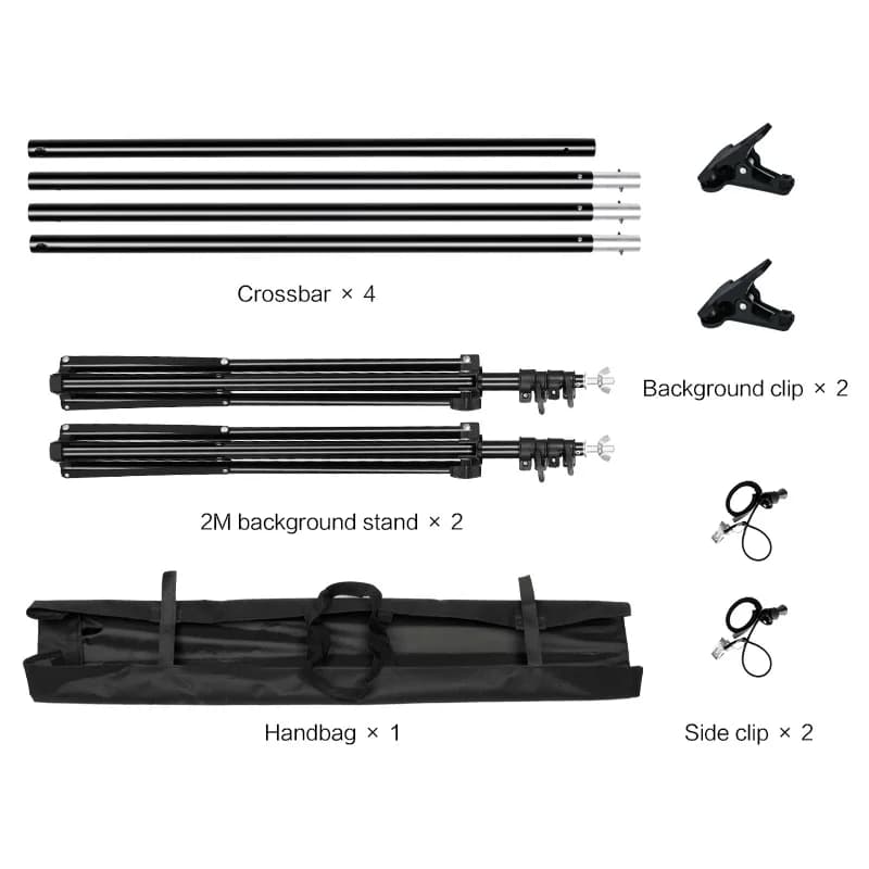 Support de fond pour Studio Photo et vidéo, 2.6x3M/8.5x10 pieds, système de Support de fond télescop