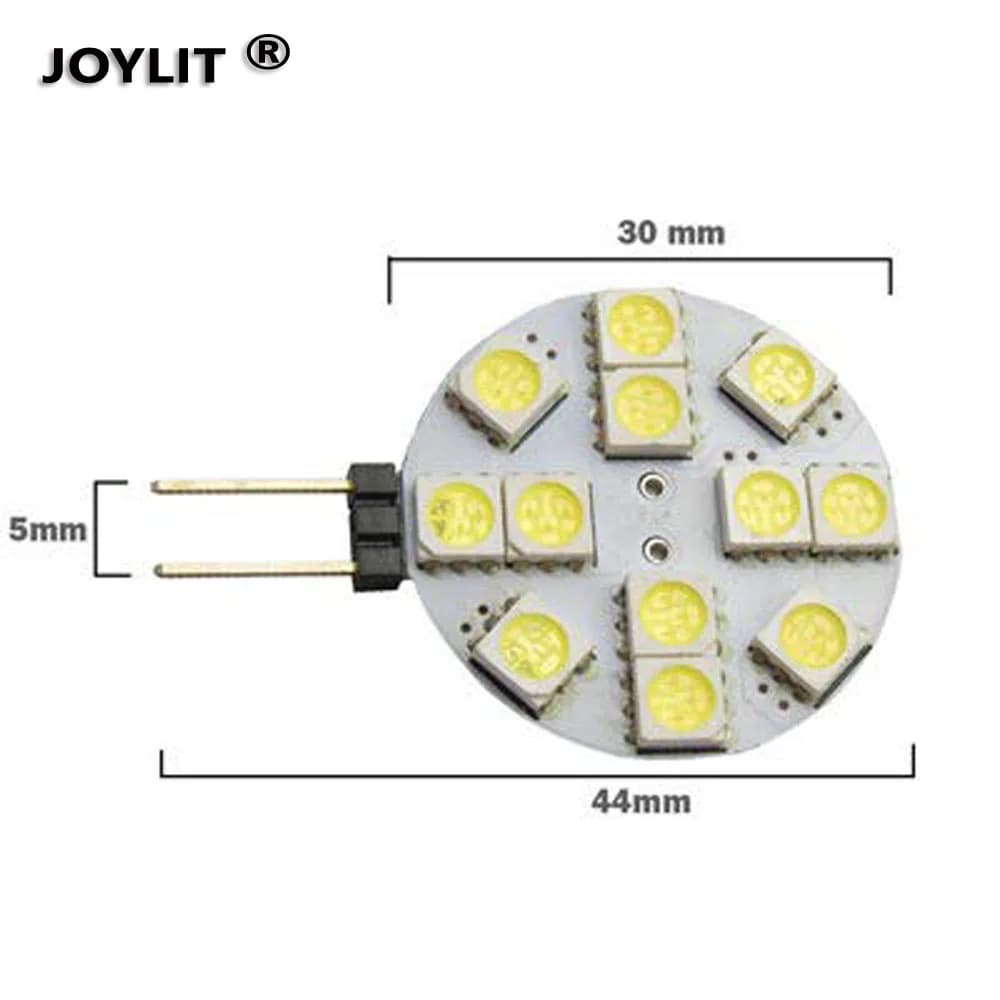 Ampoule Led G4 5050 SMD, lumière CRI90 1W 2W 3W DC 12V 6/9/12/24Led 360 degrés 3000K Wam blanc, lamp