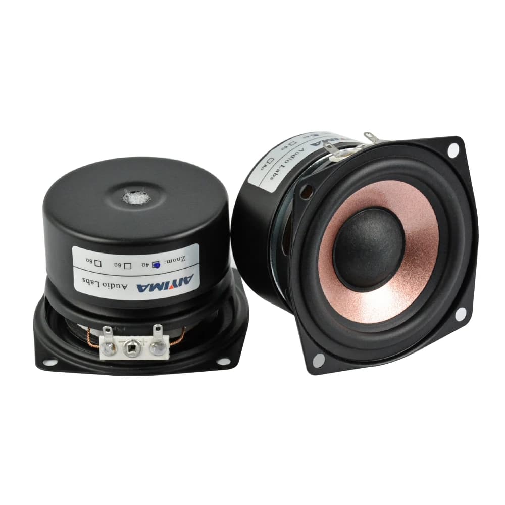 AIYIMA 2 pièces 2.5 pouces Audio gamme complète haut-parleur 4 8 Ohm HIFI Home cinéma 8-15W musique 