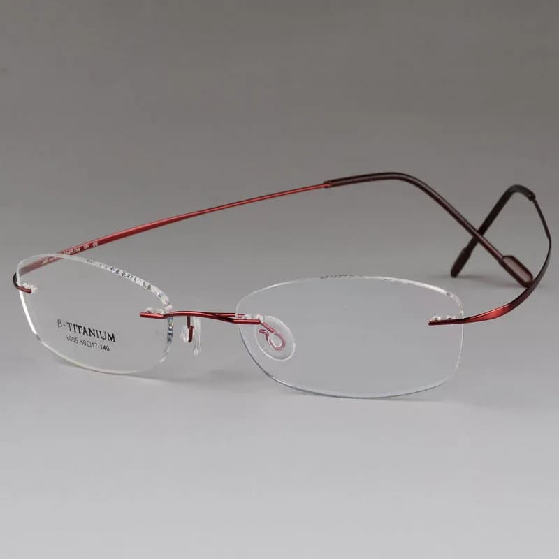 BCLEAR-Lunettes sans monture en titane pur unisexe, monture optique sans monture, lunettes à mémoire