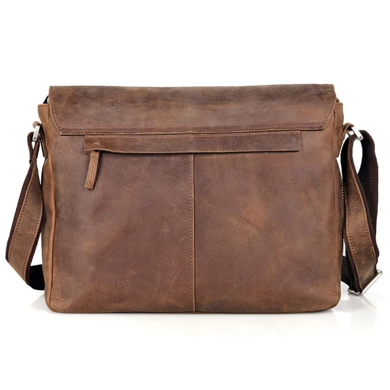 Vintage Crazy Horse cuir hommes sac à bandoulière en cuir véritable sac de messager hommes sac à ban