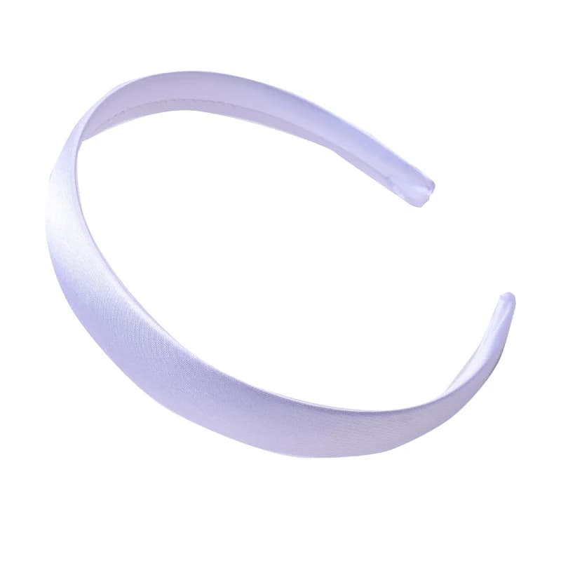 Bandeaux en résine recouverts de satin pour enfants, bandes de cheveux en satin solide, cerceau de c