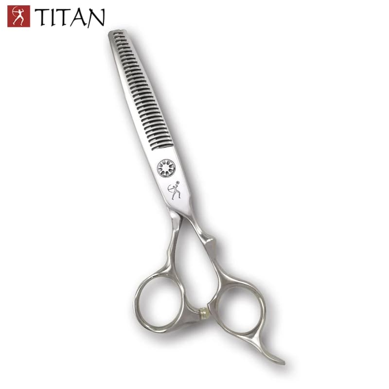Ciseaux amincissants pour cheveux Titan avec vis à billes pour barbe VG10 ACIER