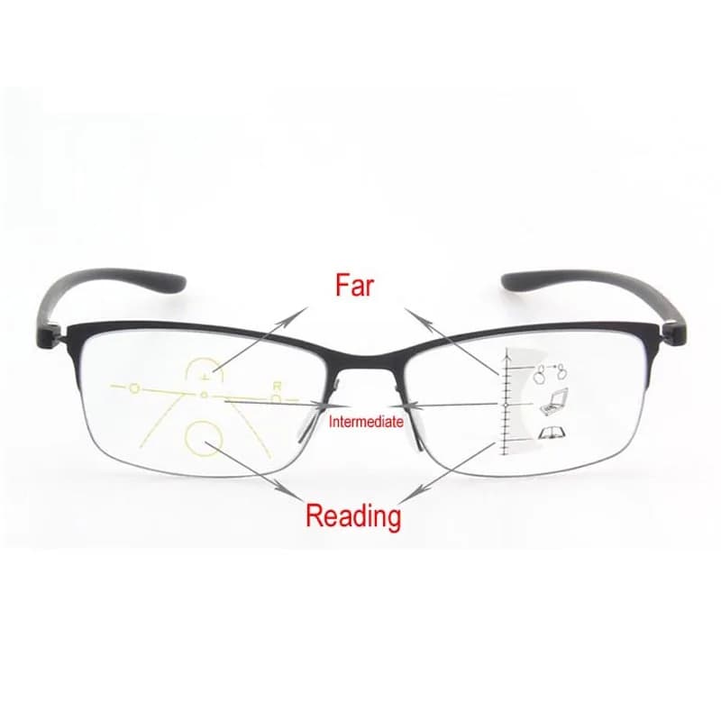 Lunettes progressives Anti-rayons bleus, pour lecture presbytie, monture à la mode, verres transpare